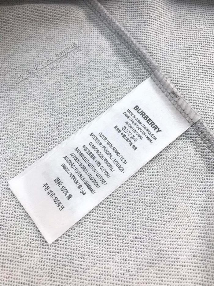 Burberry男裝 巴寶莉新款微標後背印花log棉質圓領運動衛衣 落肩款寬鬆版型 男女同款  ydi3012